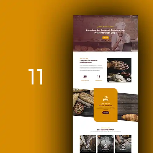 Golden Crust — Divi / WordPress, Bakeries & food, Template 11